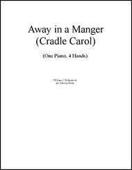 Away in a Manger piano sheet music cover Thumbnail